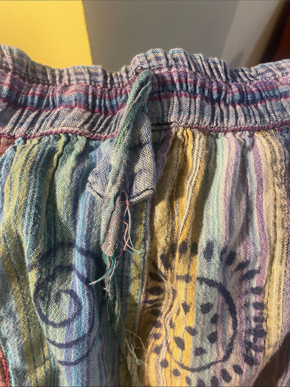 Multi-Color Patchwork Cargo Pants - Picture 4 of 6